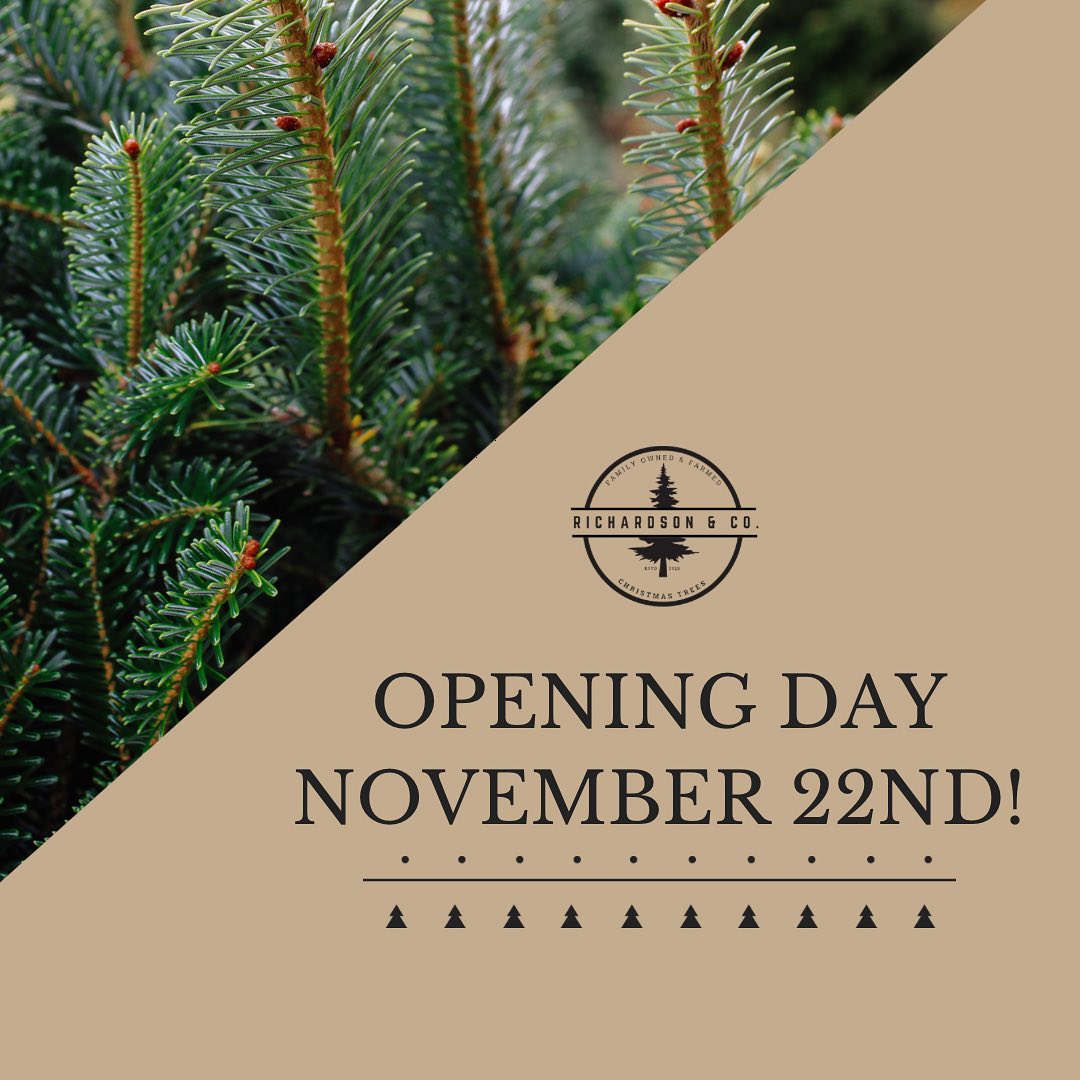 Photo of the RichardsonTreeCo Christmas Tree Farm Opening Day Poster